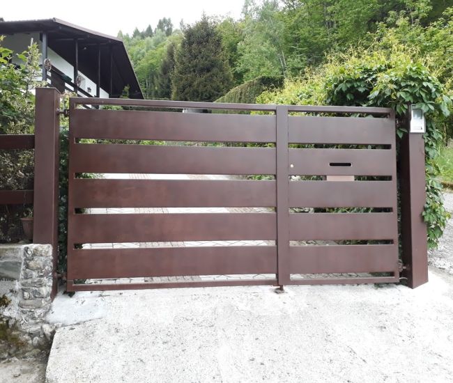 cancello in corten